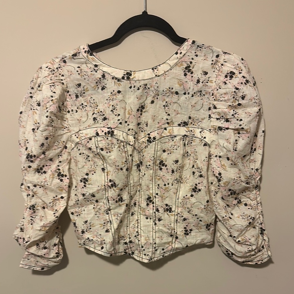 Free people Floral Print Women's Top - Picture 2 of 4